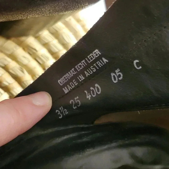 Paul Green leather and suede heeled ankle booties US size 6 - Picture 6 of 9